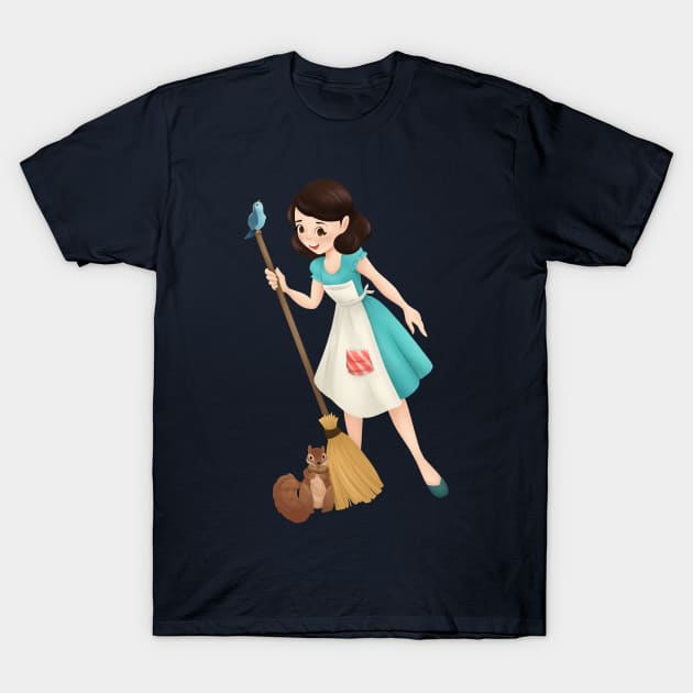 Snow White Squeaky Clean T-Shirt by LunarFox